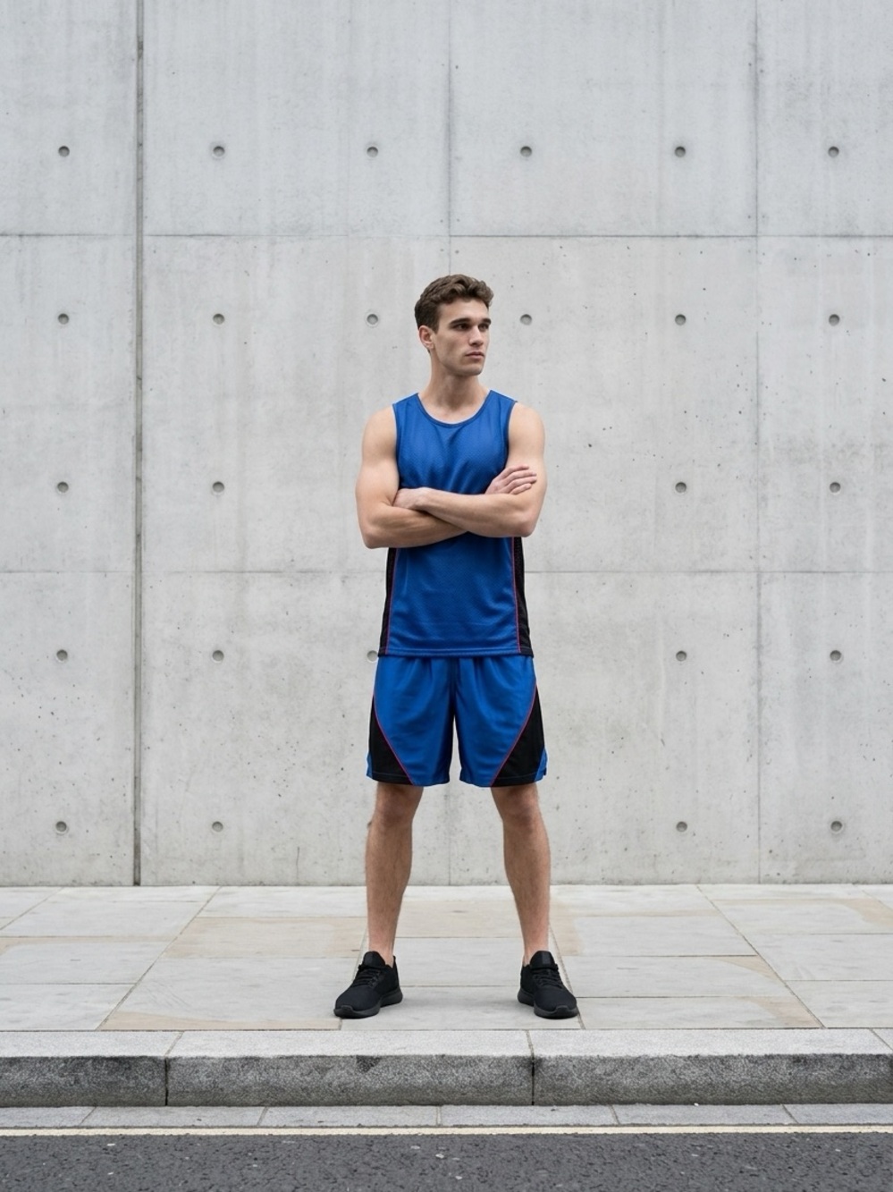 Hoops Sport Men's Blue Athletic Basketball Shorts Size 36/38